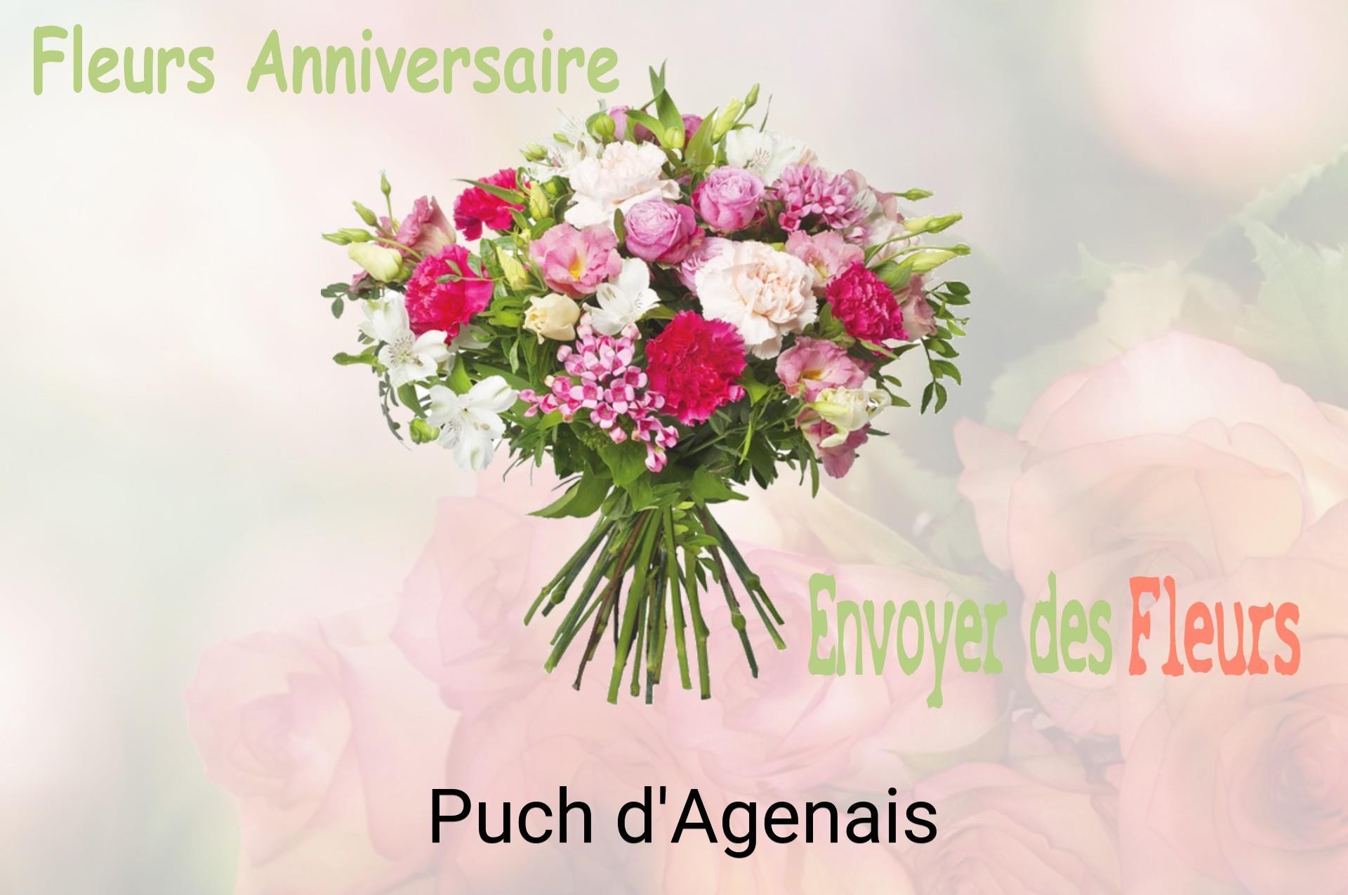 Bouquet de fleurs d’anniversaire livré à Puch-d'Agenais