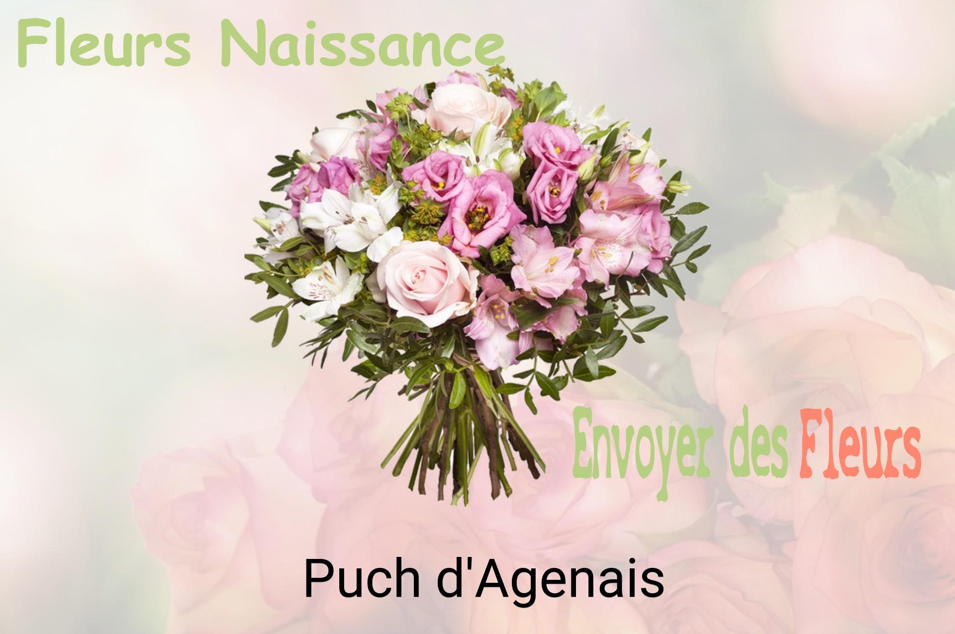Bouquet de fleurs de naissance livré à Puch-d'Agenais